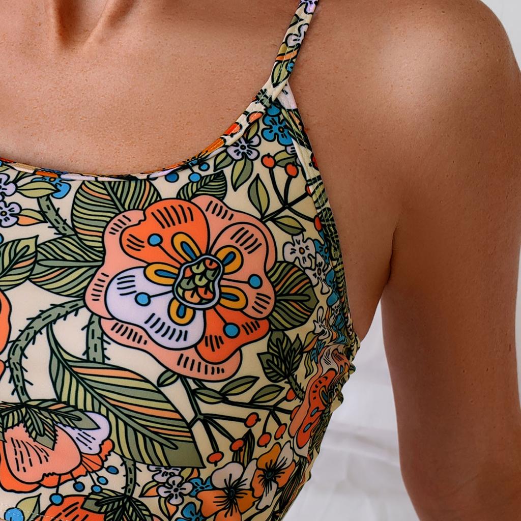 High Waisted Bikini For Women Sexy Bathing Suit Ruched Bikini Swimsuits Print Athletic Swimwear for Beach Casual Holiday