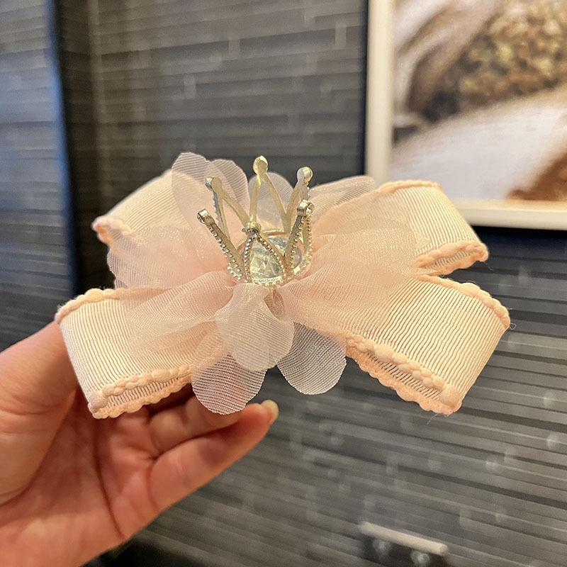 Exquisite Fairy Bow Crown Hair Clip for Girls and Babies