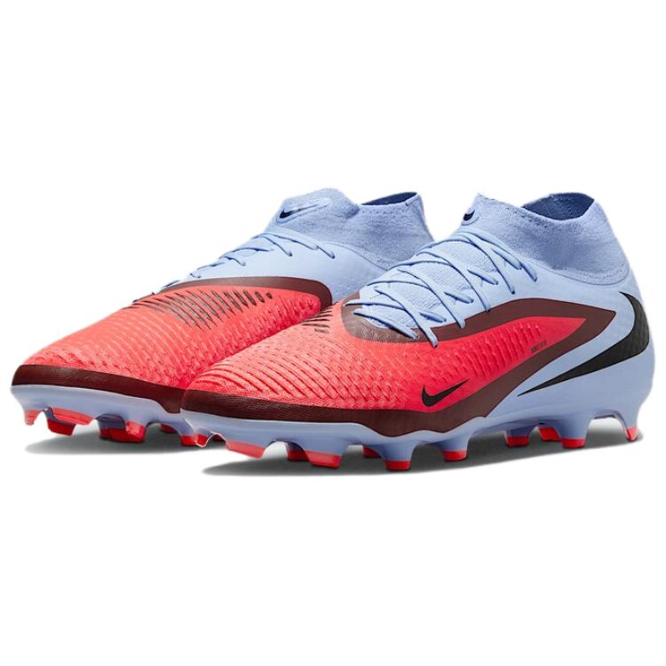 New Nike Phantom 6 Slip Resistant, Abrasion Resistant, Breathable Soccer Shoes Unisex Blue Red HQ2278-400