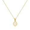 Stainless Steels Drip Letter Oval Necklaces for Women Alphabet A-E Initials Pendant Necklace Aesthetic Jewelry