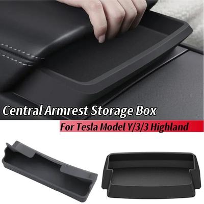 For Tesla Juniper Center Console Sunglasses Holder Holder Phone Silicone Eyeglasses Armrest Holder Accessories