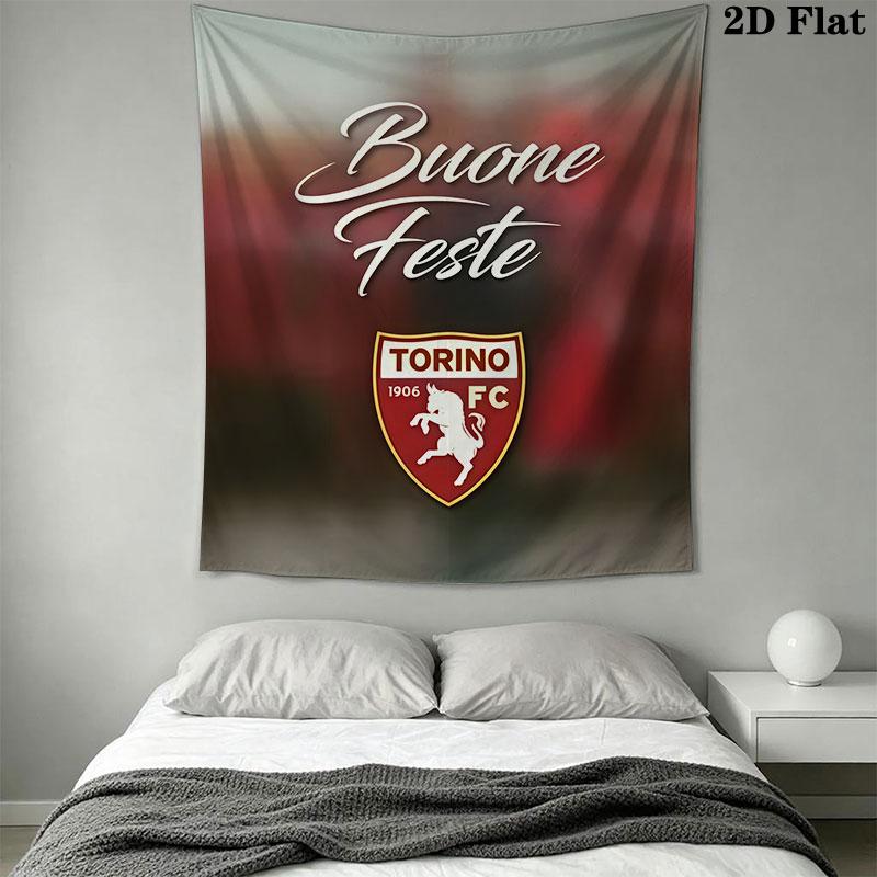 Torino F.C Wall Hanging Printed Fabric Blanket Decorative Tapestries for Bedroom Living Room Home Decor