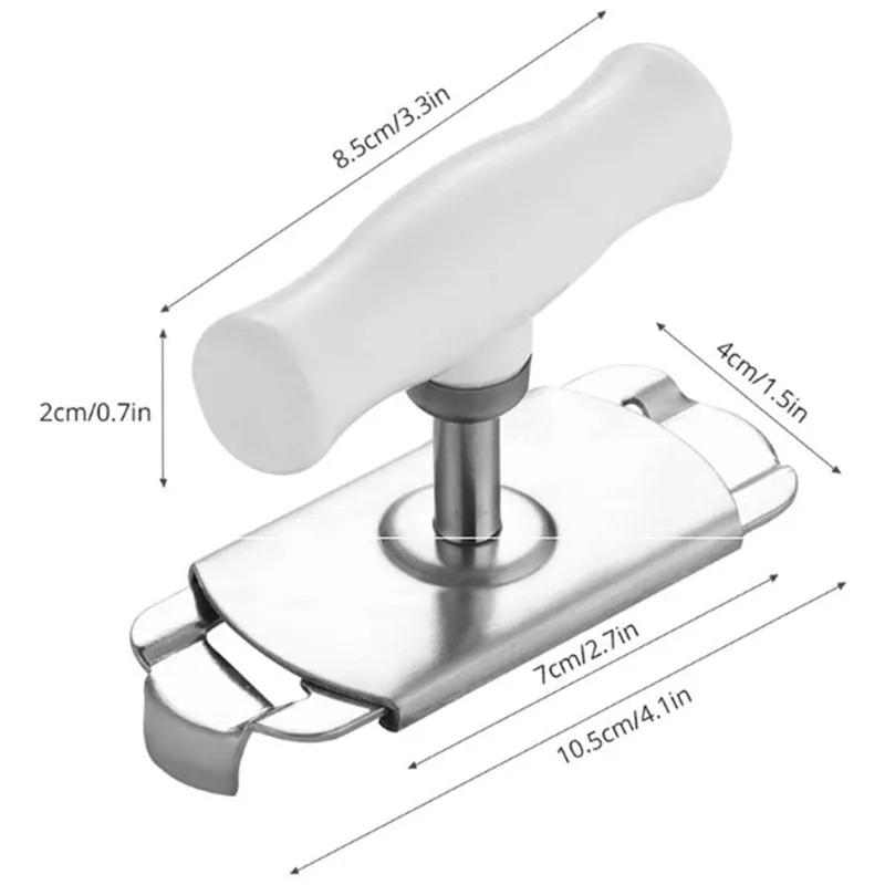 Adjustable Stainless Steel Jar Opener Lids Off Bottle Can Opener for 3-9.5cm Kitchen Tool - Non-Slip Grip Kitchen Accessory