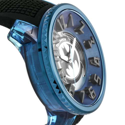 Tendence DC Batman Collection Flash Batman Collaboration Watch, Blue Dial, Nylon, Mineral Glass, Quartz Movement, 51mm, Men's, Black, TY532017