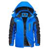TACVASEN Men's Waterproof Ski Jacket Fleece Lining Warmth Parka Winter Snow Working Outdoors Hooded Coat Rain Shell Windbreaker