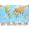 Polyester World Map,Educational Poster Print Wall Art Painting Background Banner,Travel Products,Wall Prints Posters Pictures Decor