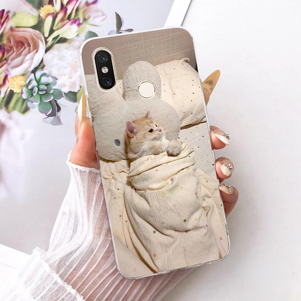 Transparent For Xiaomi Mi 8 Case Cover Luxury Fashion Butterfly Funny Cute Painted Casing M1803E1A