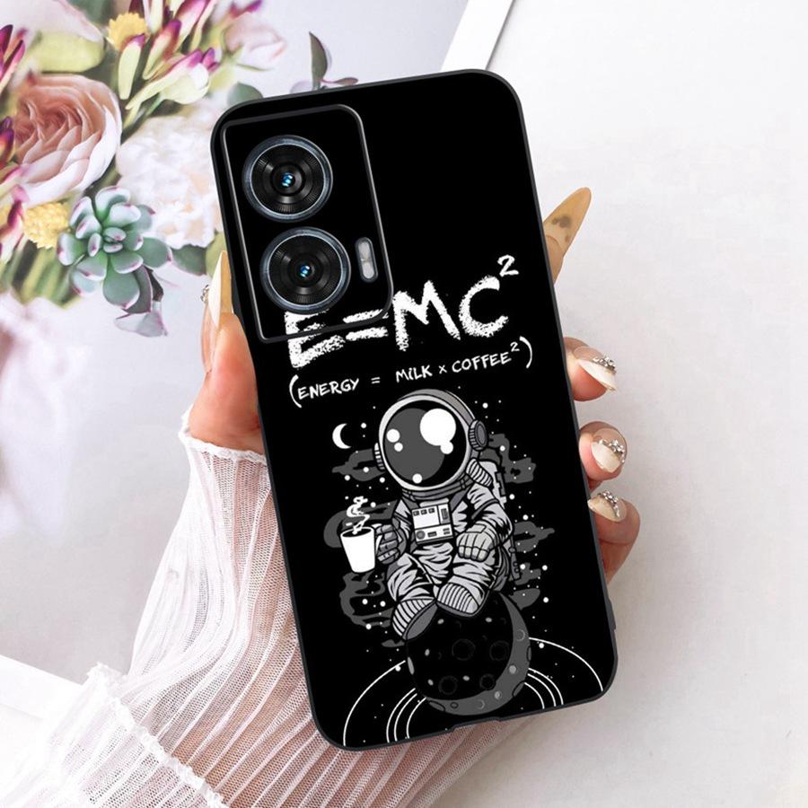 For Motorola Edge 50 Fusion Case XT2429-1 Soft TPU Flower Protective Phone Cases For Motorola G96 motog96 5G Fundas Cover Coque