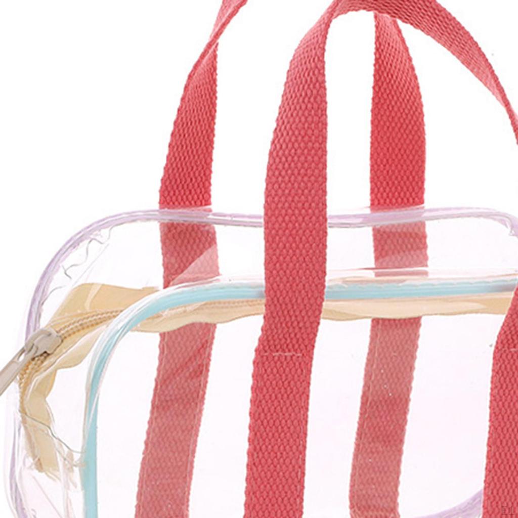 Tote Shoulder with Zipper Closure Transparent Luggage Organziers for Games Vacation