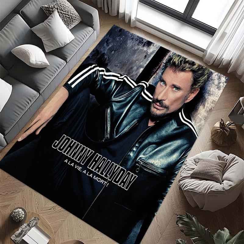 Johnny Hallyday: Life Death carpet Suitable for all seasons floor mats Dormitory decoration Protective pad Fashion