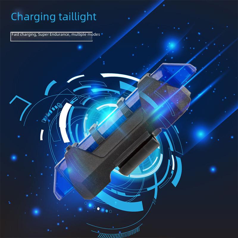 Lampă spate LED reîncărcabilă USB pentru biciclete de munte
