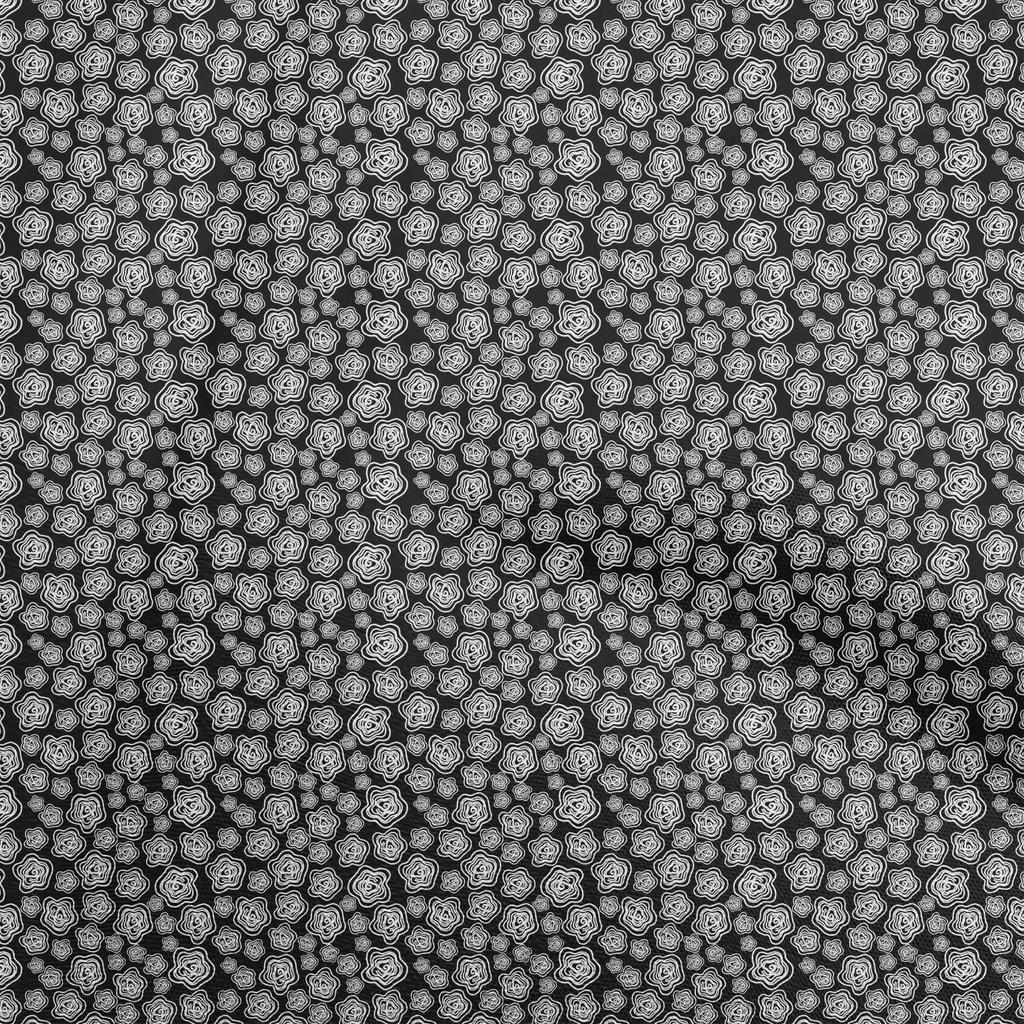 oneOone Cotton Flex Gray Fabric Abstract Floral Sewing Craft Projects Fabric Prints By Yard 40 Inch
