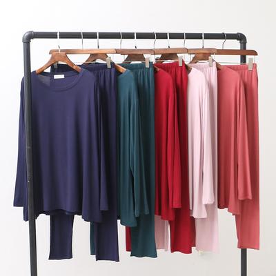 Frühling und Herbst Neue Pyjamas Anzug Damen Langarm Hosen Modal Große Größe Lose Home Service Anzug Frauen Pyjamas für Frauen