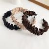 Spring And Autumn Fashion Ruffle Lace Headband Black Wide Hair Bands For Girls Women Hair Hoops Bezel Headbands Hair Accessories