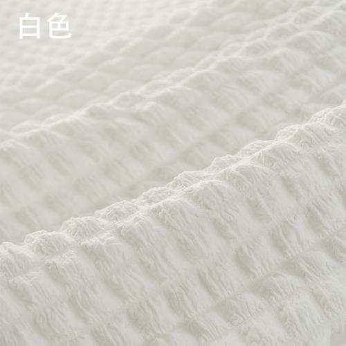 145x50cm Einfarbig Elastischer Blasen-Plaid-Stoff Waffelstoff Handgemacht DIY Sofa Kissenbezug Tasche Kleid Bekleidungsstoff TJ20813