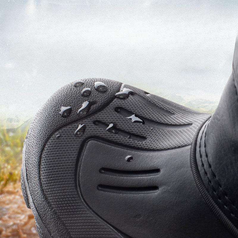 Verdickte warme Schneestiefel, kurze, rutschfeste Angelstiefel, Herrenschuhe aus Baumwolle zum Eisfischen