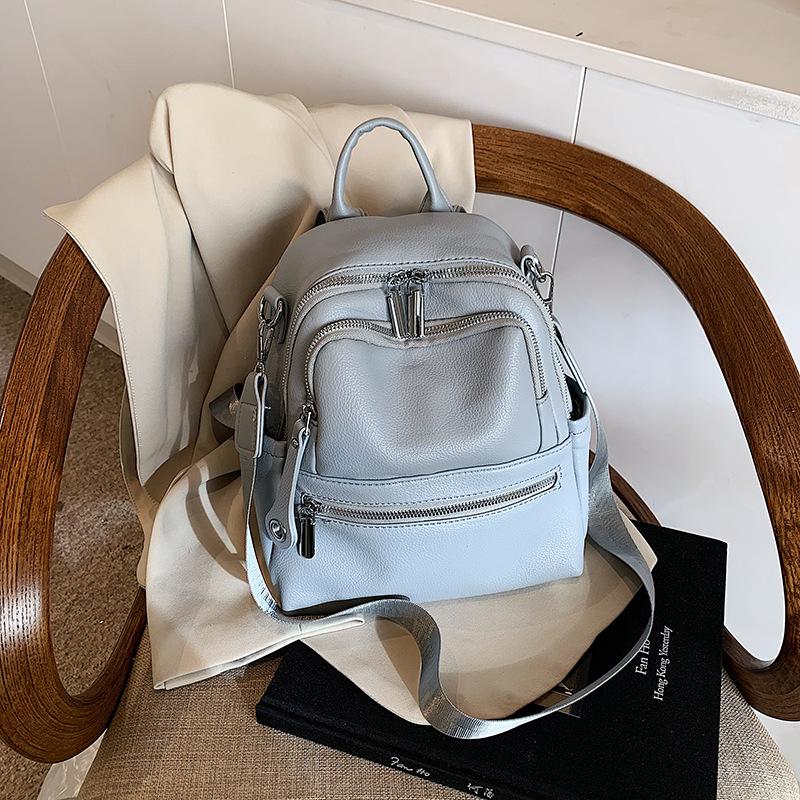 Simple and Fashionable Backpack Women's New Casual Handbag Popular Travel Small Backpack