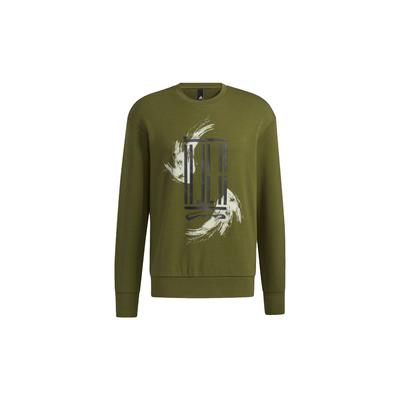 Felpa con logo Swt stampato, girocollo sportivo, da uomo, verde GP0919
