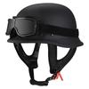 German-Style Motorcycle & Electric Scooter Safety Helmet for Men & Women - Skull Cap Design