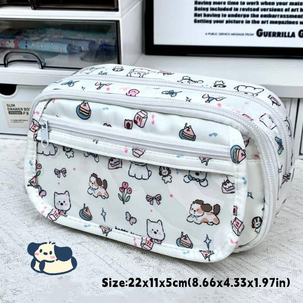 Multifunctional Pen Bag Large Capacity Stationery Bag New Pencil Case  School Office