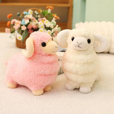 Cute Plushie Hairy Sheep Plush Toys Lifelike Animals Simulation Stuffed Doll Kawaii Toy Gifts For Kids Birthday Gift
