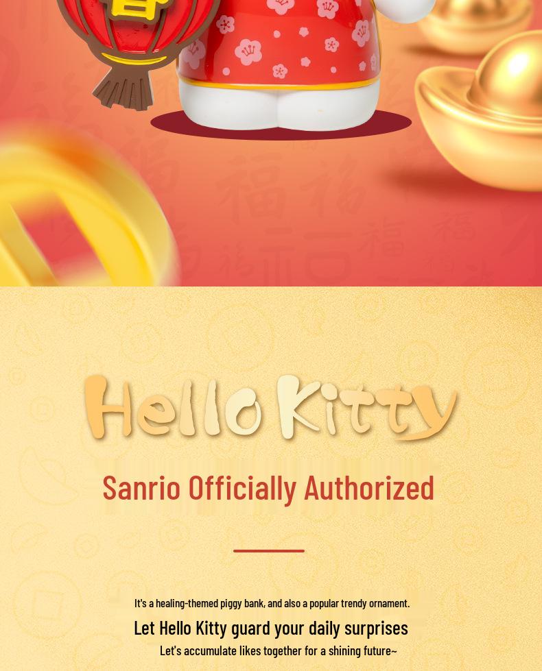 Hello Kitty Sparschwein: Niedliche Neujahrsdekoration und Schreibtischgeschenk