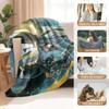 Cartoon Honkai: Star Rail Dan Heng Flannel Blanket Cover Warmth Soft Anime Nap Blanket Multifunctional Decor Universal Blankets