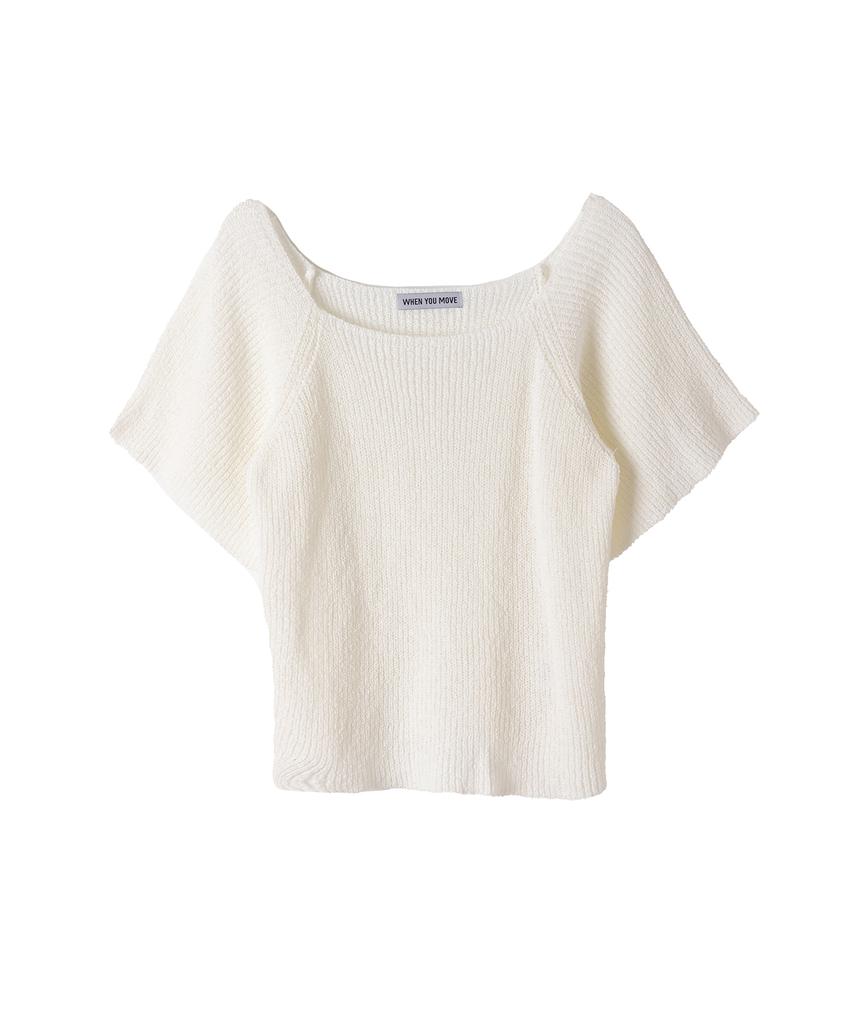 WHEN YOU MOVE Square Neck Summer Knit (3 Colors)