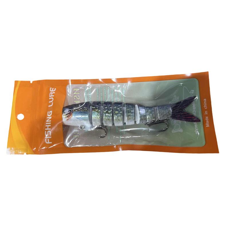 Рыбалка на воблер-свимбейт 13 см 18 г Приманка Тонущие воблеры Искусственная жесткая приманка Многосегментная 4-сочлененная приманка Для щуки Окуня 13CM темно-синий