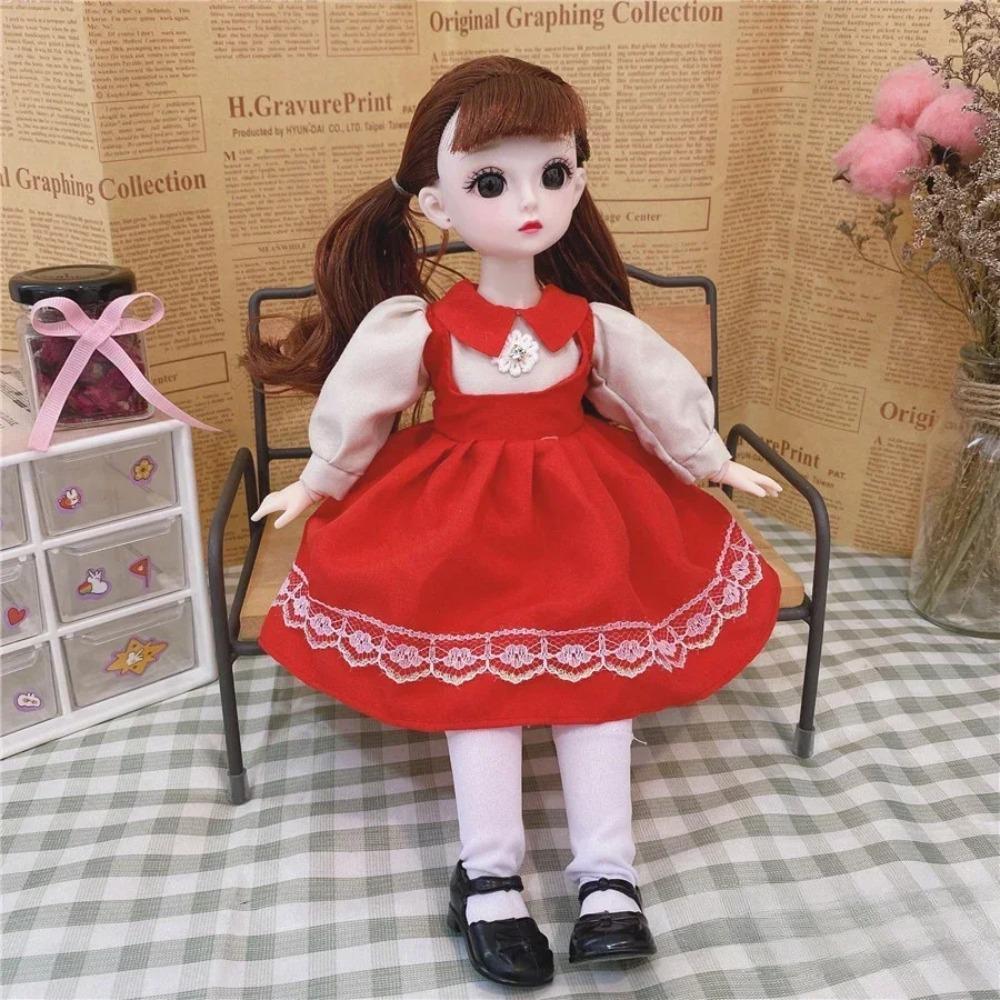 Removable Joints Girl Princess Doll Humanoid Doll Dress BJD Doll 30cm Baby Dolls  Girls Toy