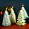 Silicone Candle Mold Tower Christmas Tree Soap Making Tools Resin Plaster Mold  Party Decoration