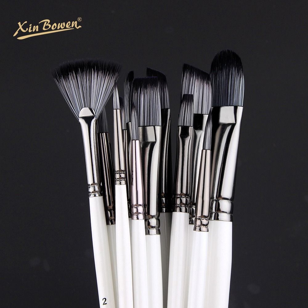 White Paint Brush Pen Set Nylon Art Paint Brushes New Watercolor Pen