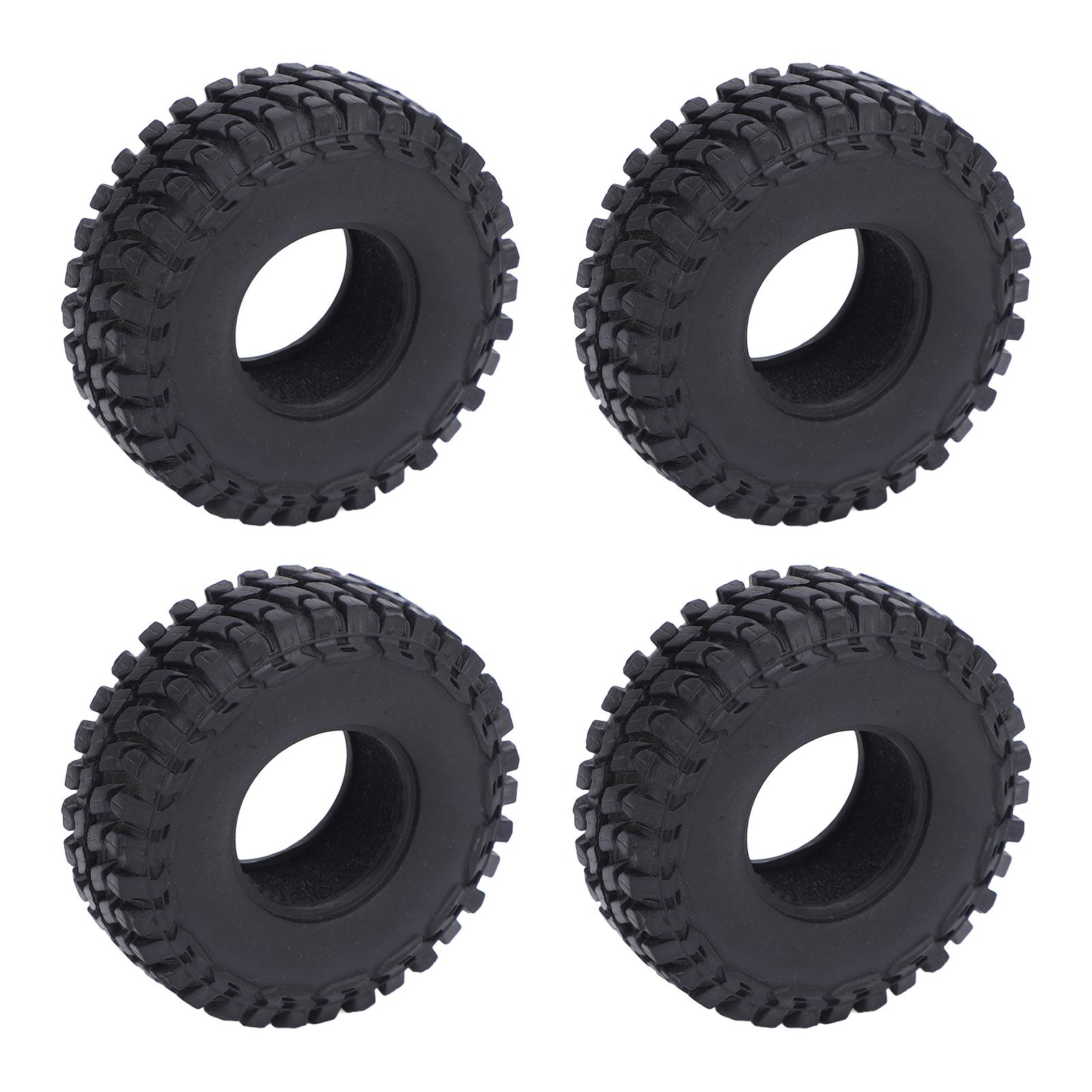

RC Crawler Universal Wheel Hub Set Plastic RC Tire and Hub Set for Axial SCX24 124 118
