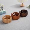 Practical Wooden Yarn Bowl With Holes Yarn Organizer Durable Knitting Storage Bowl  Crocheting