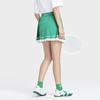 Fila Tennis Series Solid Color Logo Mid Waist Pleated Casual Skirt Women Skirts Celadon-Green A11W333304FGN