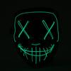 Led Glow Mask El Wire Light Up The Purge Movie Costume Light  Party