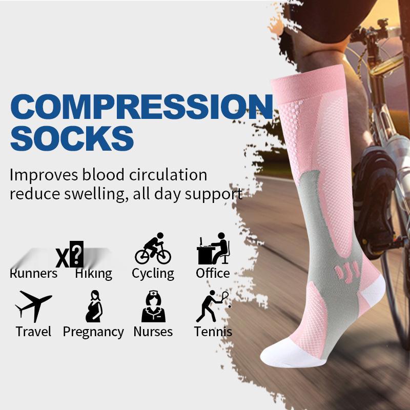 Unisex Compression Sports Socks for Running, Yoga, and Jumping
