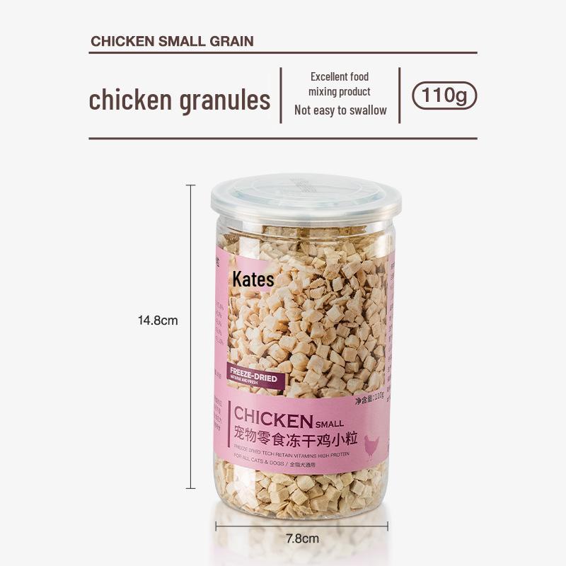 

Лакомства для питомцев: Лиофилизированная курица, утка, говядина, лосось, перепел, гранулы яичного желтка для кошек и собак (Маленькая банка)