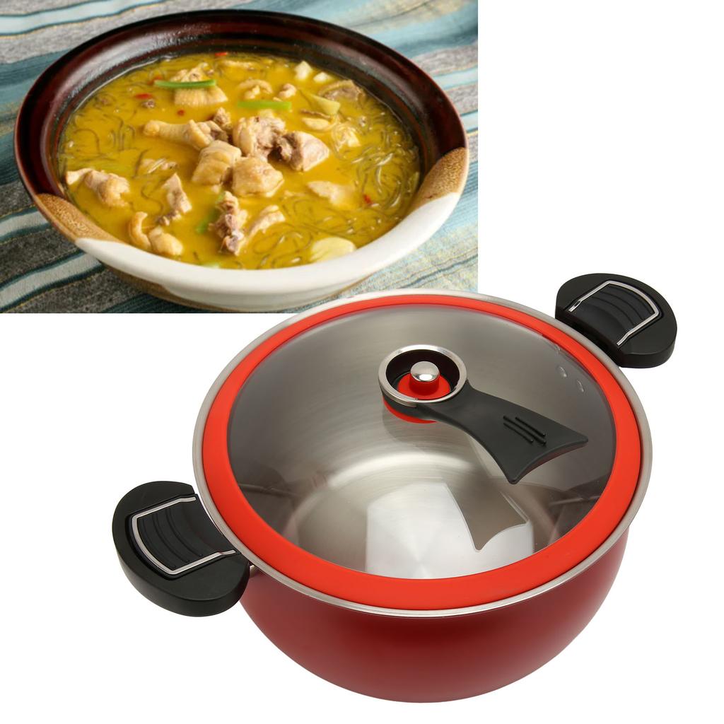 7L Kitchen Pressure Cooker Stainless Steel Pressure Cooker Household Soup Mt Pot for Induction Cooker Gas Range