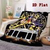 Gold Saint 2D Flat Pattern Flannel Blanket High quality All Seasons Warmth and Comfort Perfect for Christmas Gifts.MMT0918324