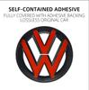 For VW Volkswagen Jetta MK5 Golf Volkswagen Front Grill Emblem Rear Trunk Badge Lid Cover logo For VW POLO GOLF 5 6 7 7.5 8 MK7