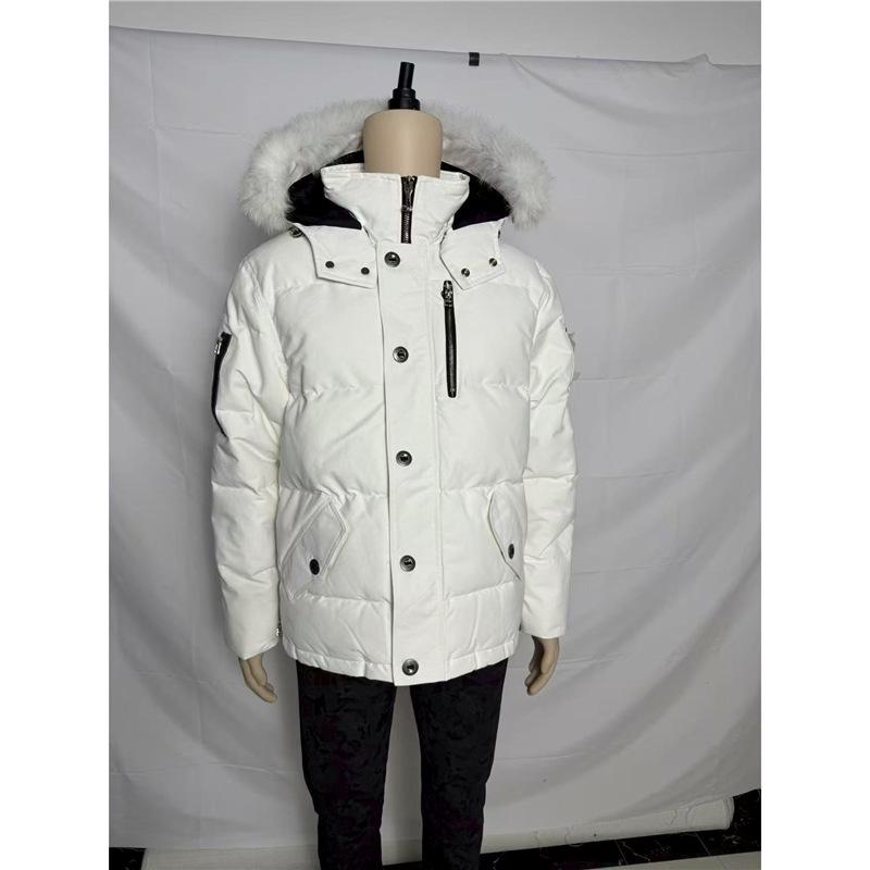 3Q Kleine Schere Winter Daunenjacke mit Fuchsfellkragen - Herrenmodell 06 / Damenmodell 05