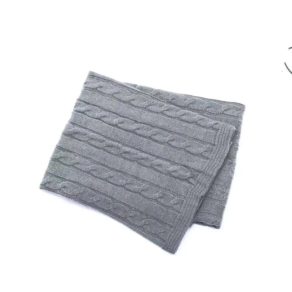 Personality Hu Baby Knitted Fried Dough Twists Blanket Wrap Newborn Swaddling Blanket Spring Summer Baby Blanket Cart Blanket
