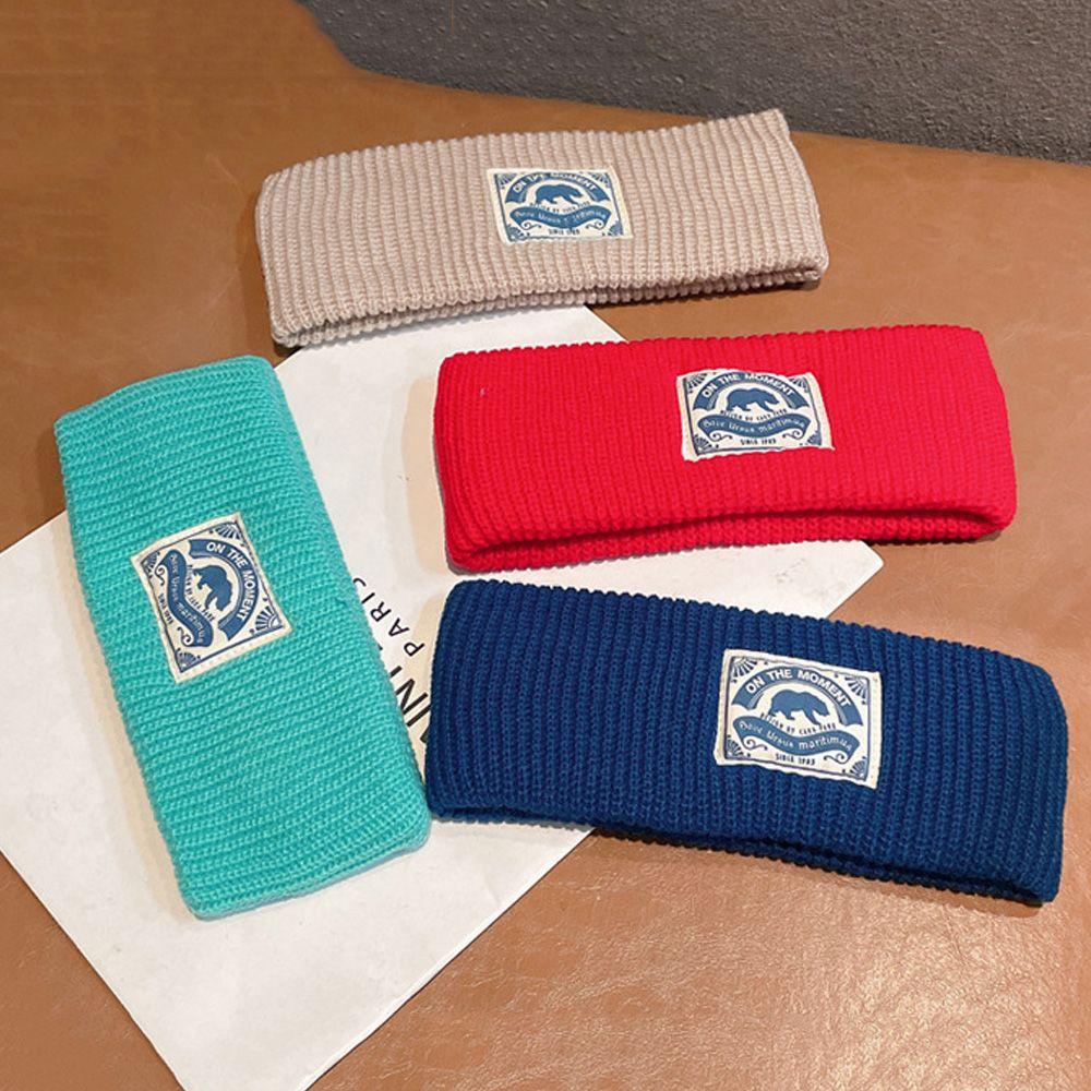 Winter Warm Thicken Soft Stretch Headwear Head Bands Knitted Headband Sports Hair Bands