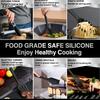 12PCS Silicone Cooking Utensil Set - Heat Resistant Non-Stick Safe, Spatula Tongs Whisk Set, Dishwasher Safe Mother‘s Day Gift