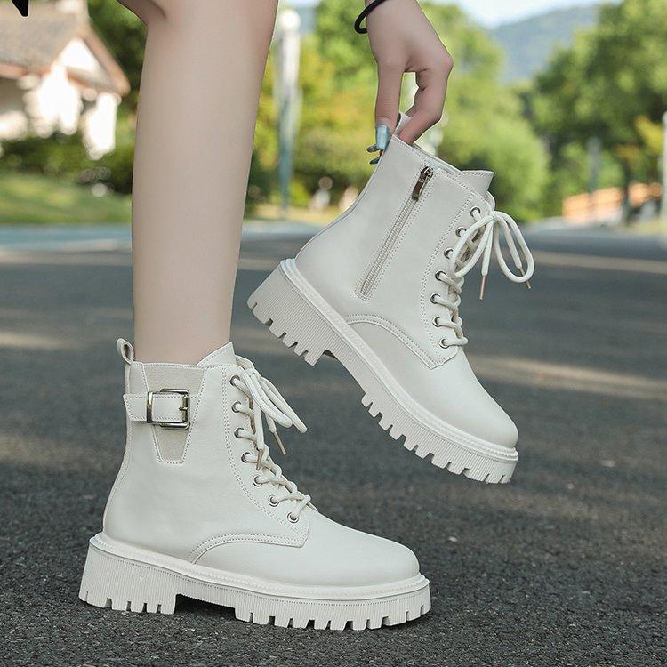 

[youshilai] Autumn and winter Martin boots women s 2025 autumn and winter new short boots women s British style thick-soled boots 42