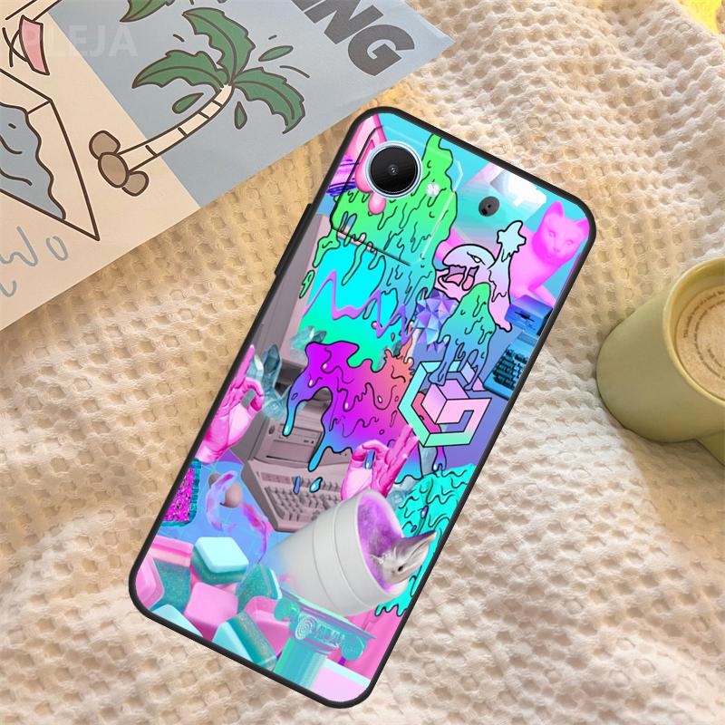 

Триповый чехол в стиле Vaporwave для Realme 15 11 12 13 14 Pro Plus C65 C67 C71 C63 C61 C55 C51 C53 C35 C75 GT6 GT7 Pro Realme 12 Pro Plus