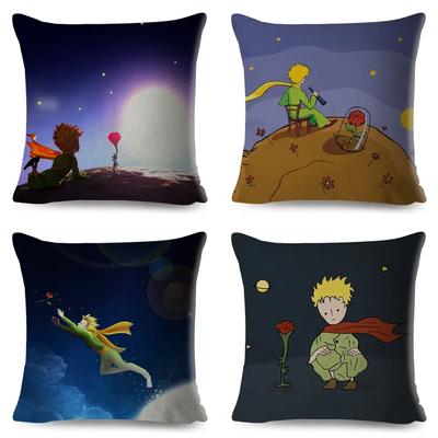 Coperture Cuscini Decorativi Cartoni Animati Decorazione Soggiorno Copricuscino Stampato per Divano Poliestere Federa Morbida