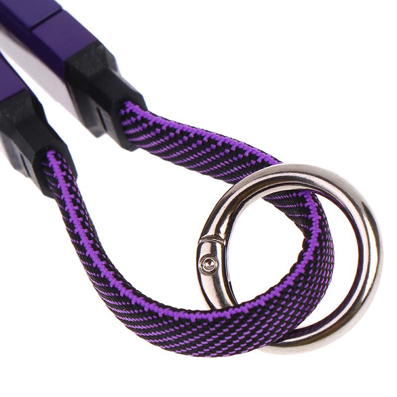 4-in-1 Kurzer Typ-C Schlüsselanhänger Lanyard Datenkabel mit LED-Anzeige, Geflochtenes PD Schnellladekabel für Galaxy A17