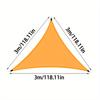 Triangle Garden Sunshade Canvas - Blue Outdoor Terrace, Balcony, and Camping, Durable and Easy to Install